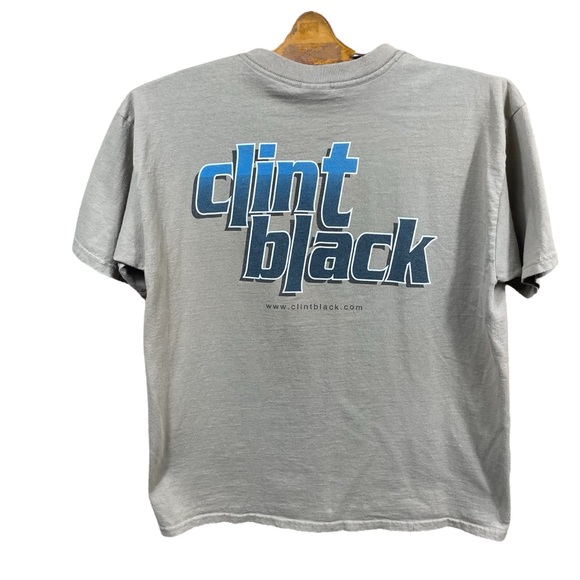 Clint Black Men’s/ Unisex Band Double Sided Graphic Short Sleeve T-Shirt Size L - Picture 4 of 7